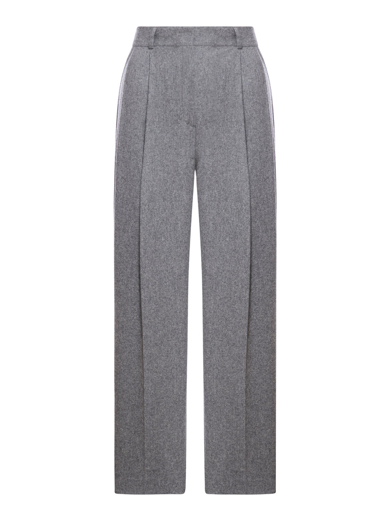 Wool blend trousers