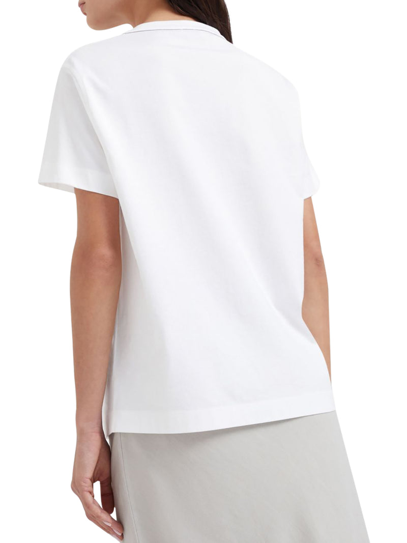 Monili-trim cotton T-shirt