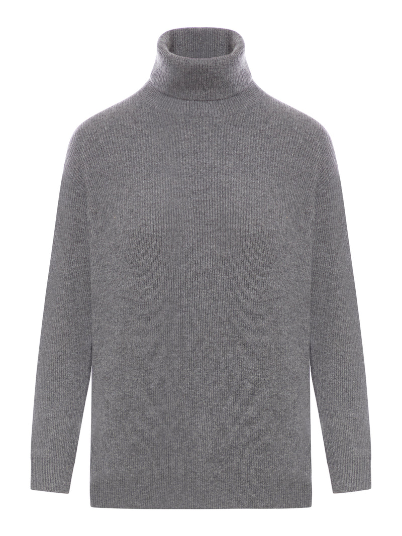 Roll-neck cashmere jumper