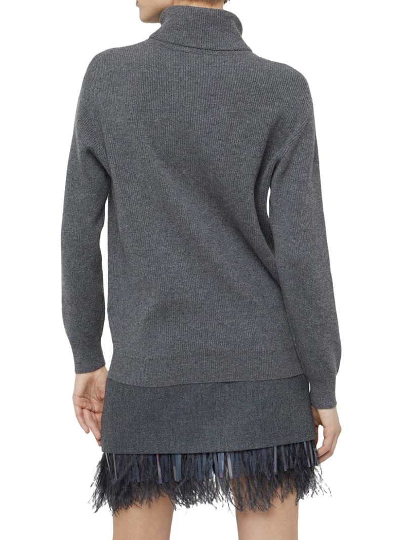 Roll-neck cashmere jumper