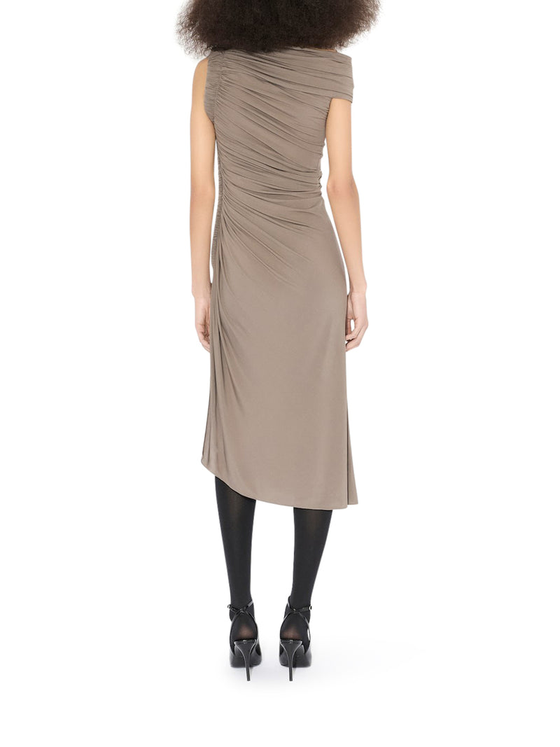 DRAPED DRESS IN SOFT JERSEY