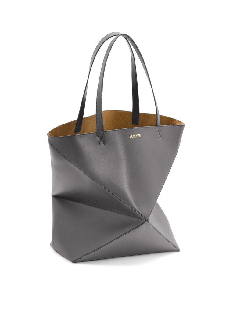 PUZZLE FOLD TOTE XL BAG IN POLISHED CALFSKIN