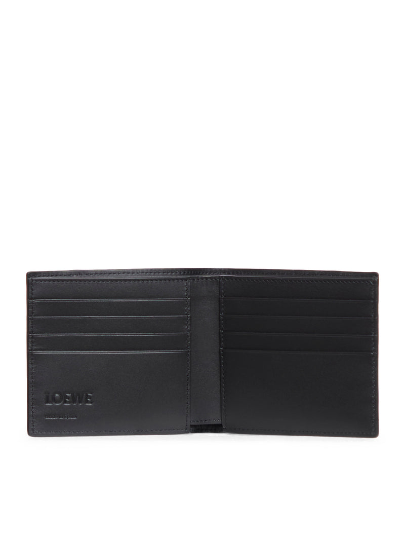 Puzzle bifold wallet in classic calfskin leather