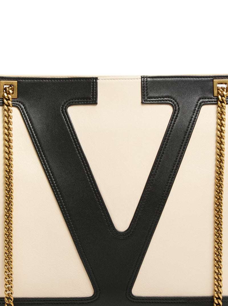 VALENTINO GARAVANI VIVA SUPERSTAR MEDIUM NAPPA LEATHER SHOPPING BAG