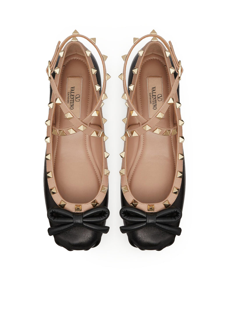 ROCKSTUD BALLERINA IN NAPPA