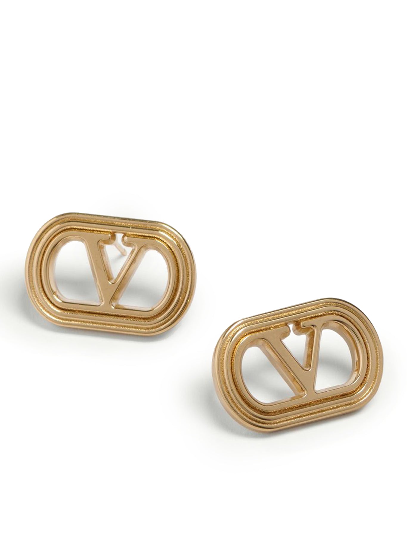 VALENTINO GARAVANI OVALETTE METAL EARRINGS