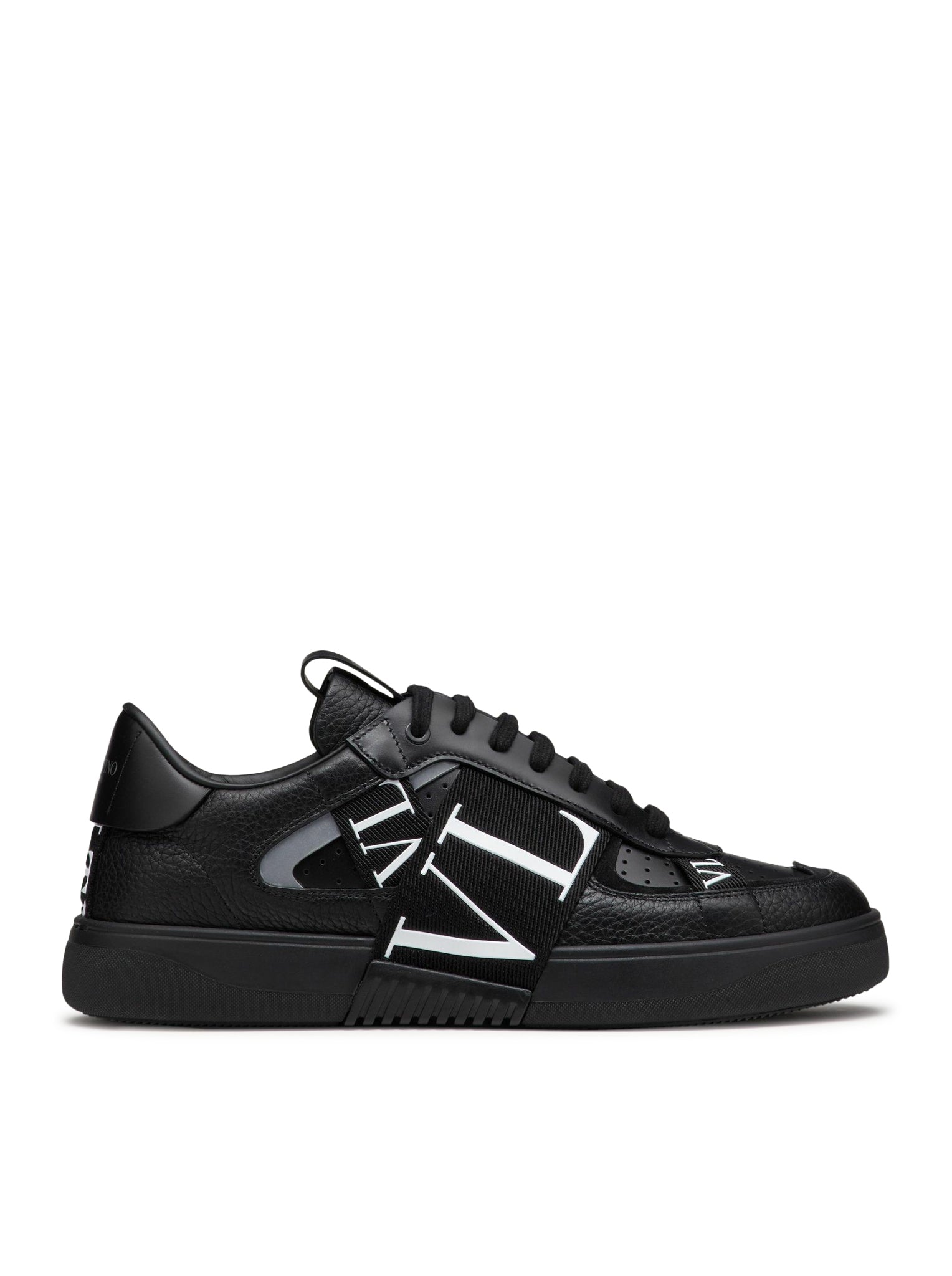 LOW-TOP CALFSKIN VL7N SNEAKER WITH BANDS