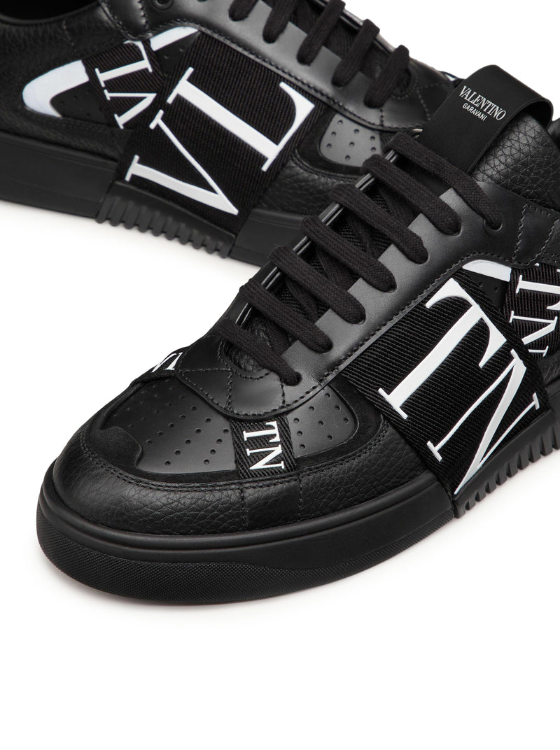 LOW-TOP CALFSKIN VL7N SNEAKER WITH BANDS