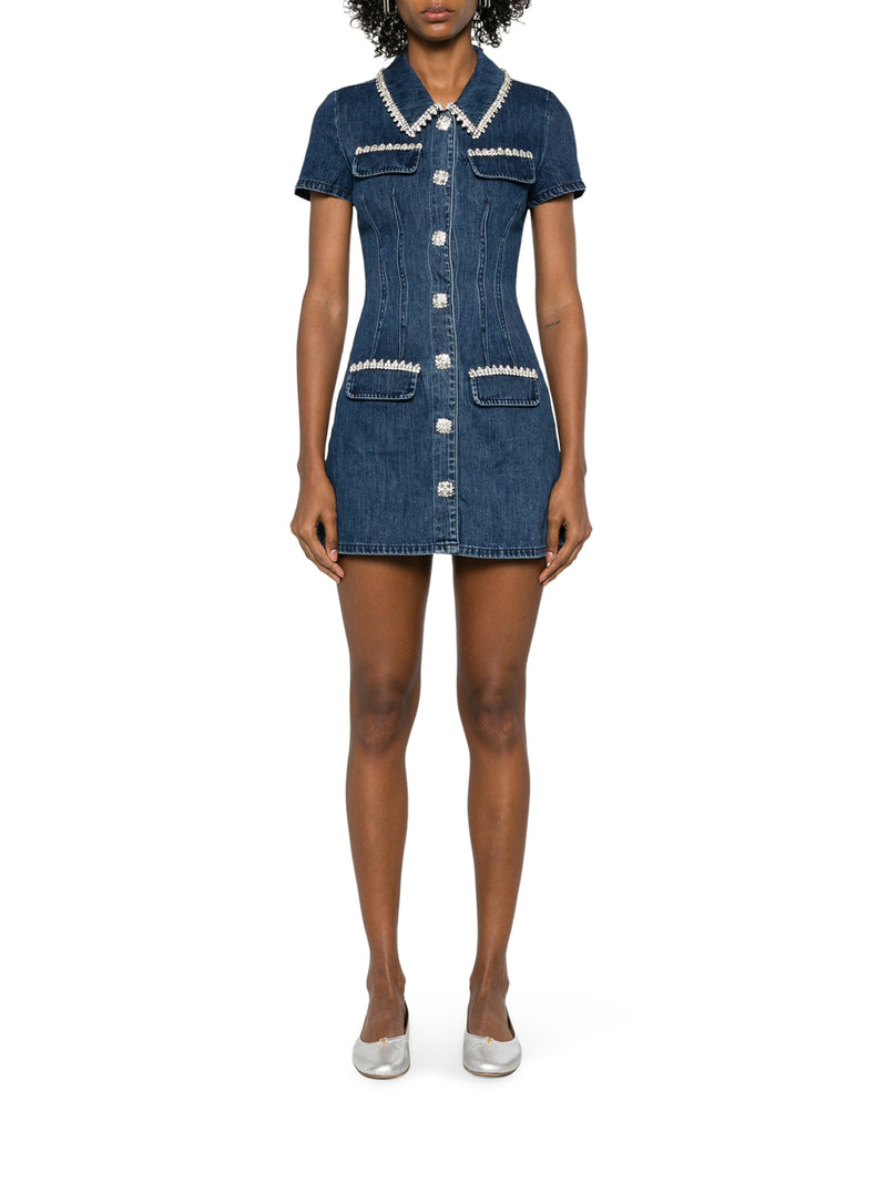 SHORT DENIM DRESS