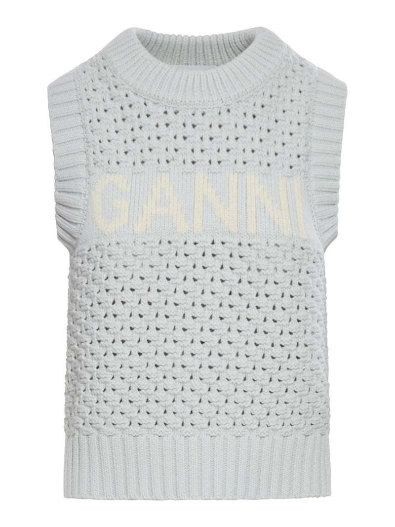 COTTON VEST WITH LOGO