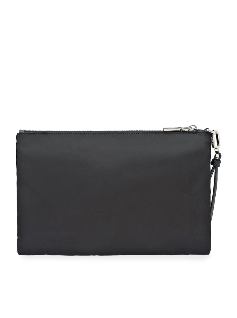 Re-Nylon and Saffiano Pouch