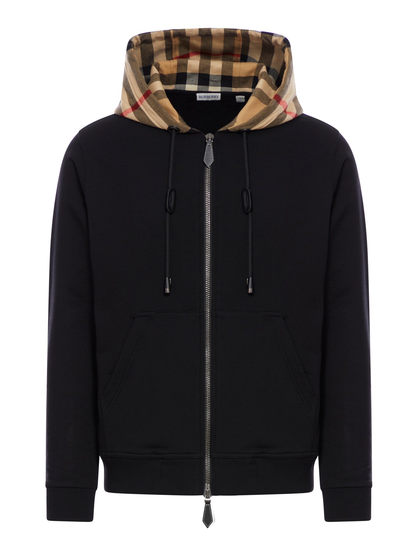 COTTON SWEATSHIRT WITH ZIP AND HOOD