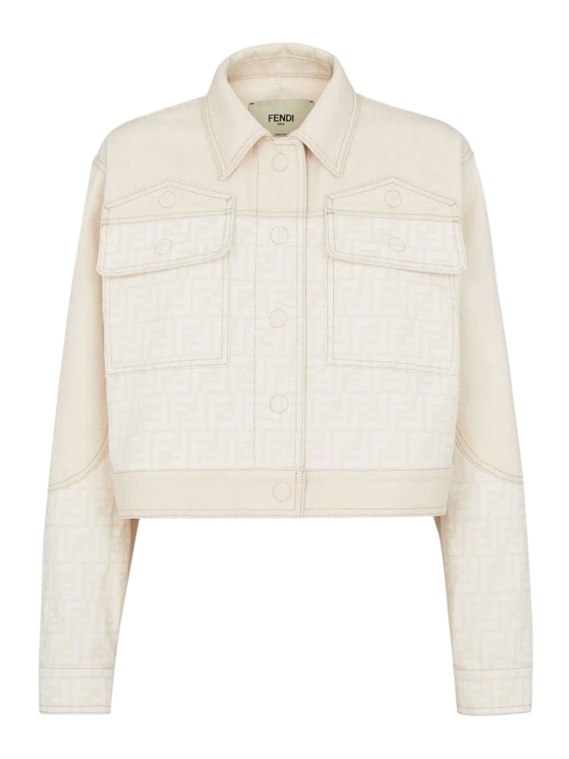 FF WHITE DENIM BLOUSON