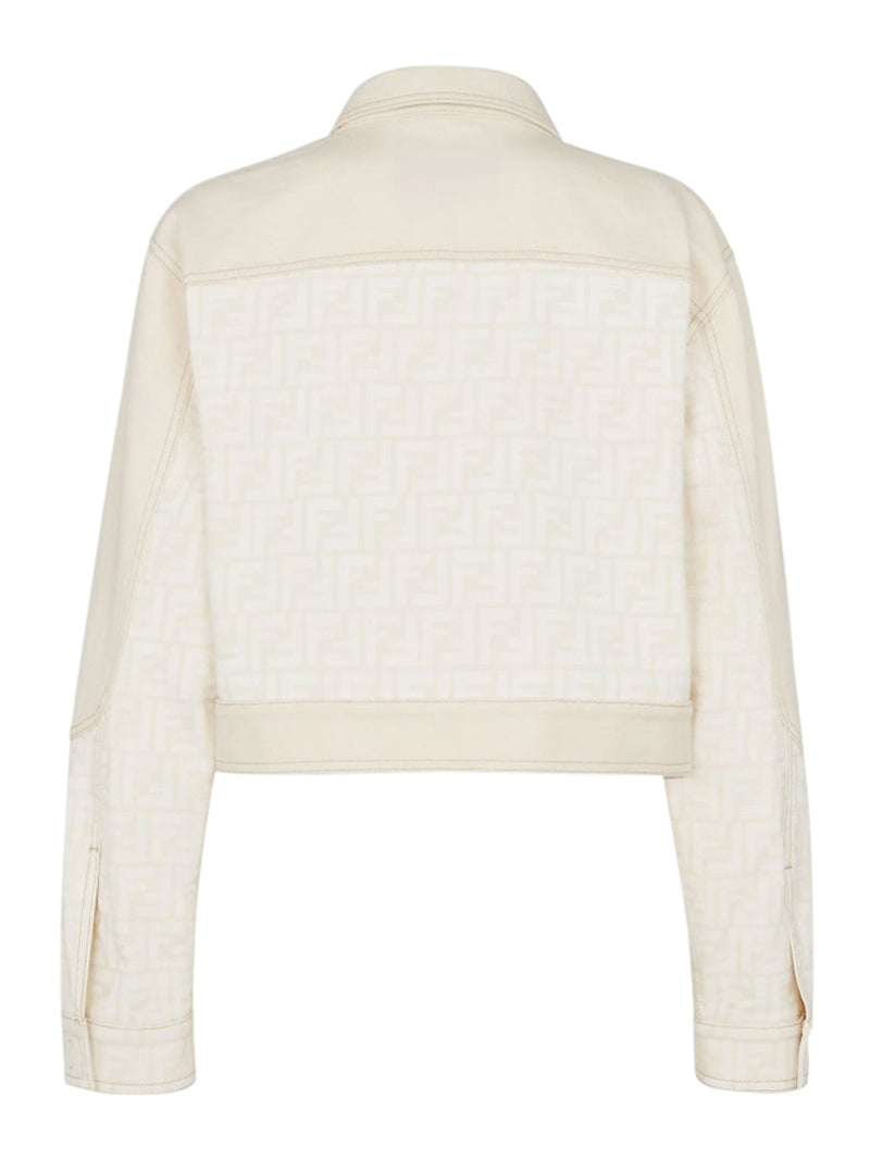 FF WHITE DENIM BLOUSON