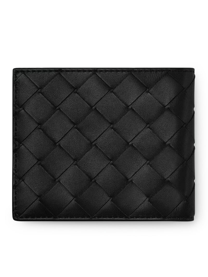 BI-FOLD WOVEN WALLET WITH COIN PURSE