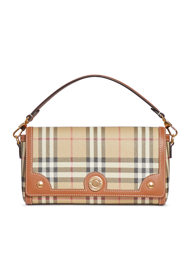 Small Check Canvas Note Bag