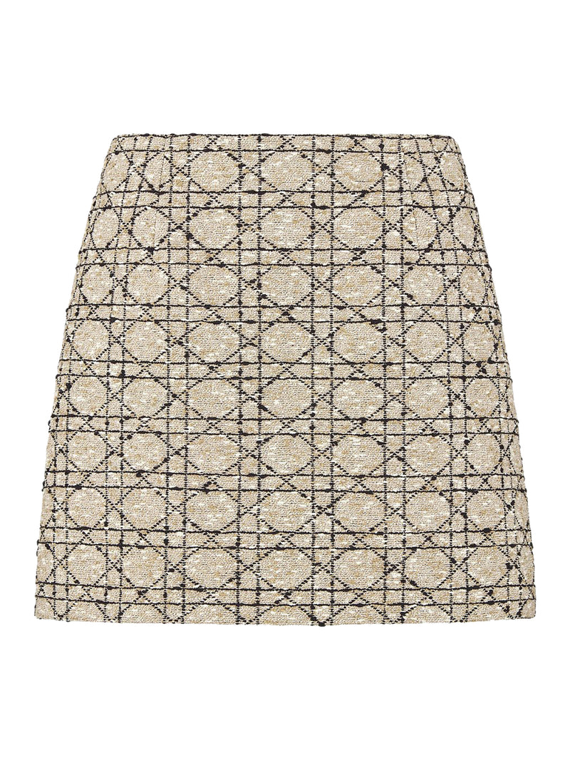 Macrocannage Miniskirt