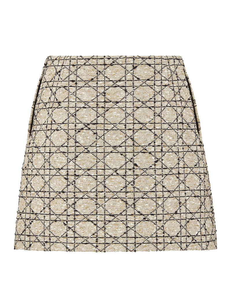 Macrocannage Miniskirt