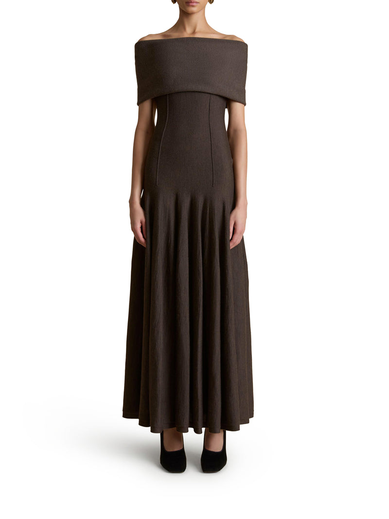 AVA LONG WOOL DRESS