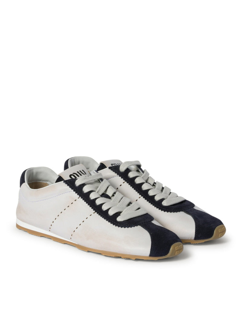 PLUME SNEAKERS IN NAPPA AND SUEDE