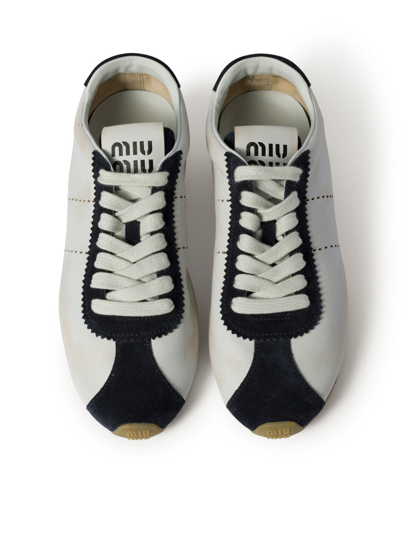 PLUME SNEAKERS IN NAPPA AND SUEDE