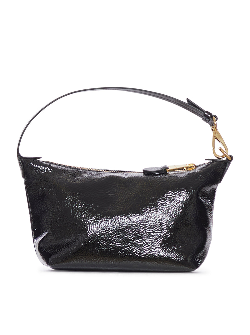 PATENT LEATHER HANDBAG WITH MIU MIU LOGO