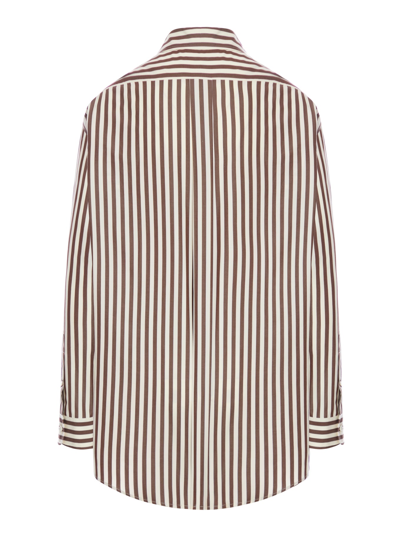 OVERSIZED STRIPED SHIRT WITH LOGO