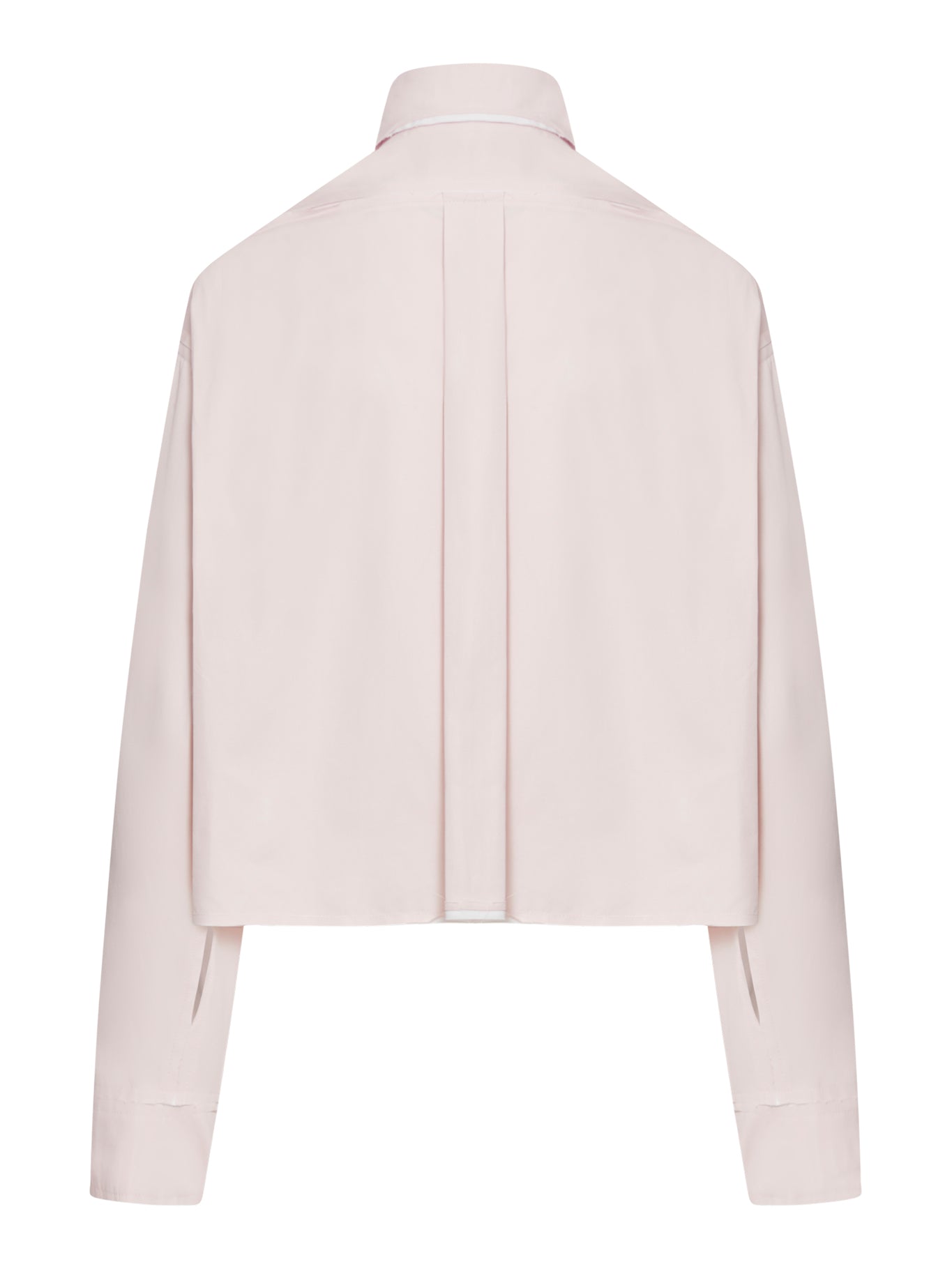 COTTON POPLIN CROP SHIRT