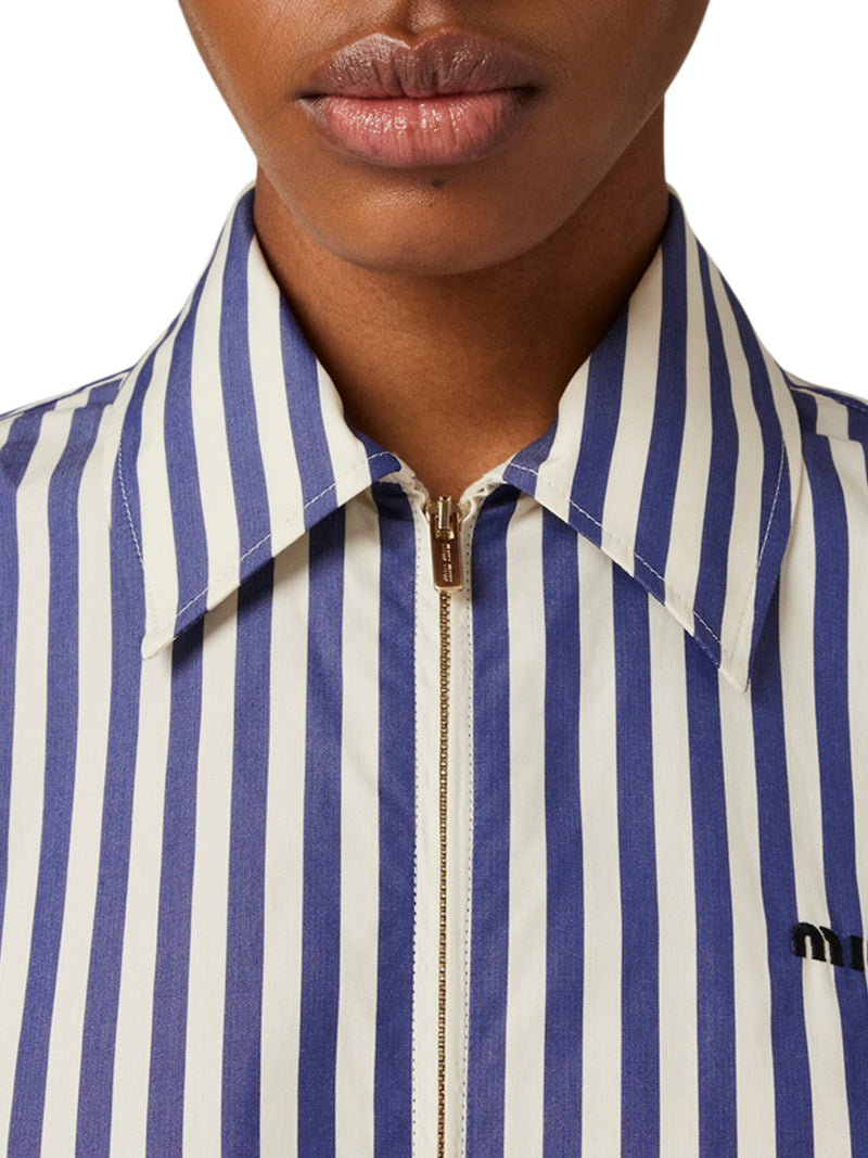 STRIPED POPLIN SHIRT