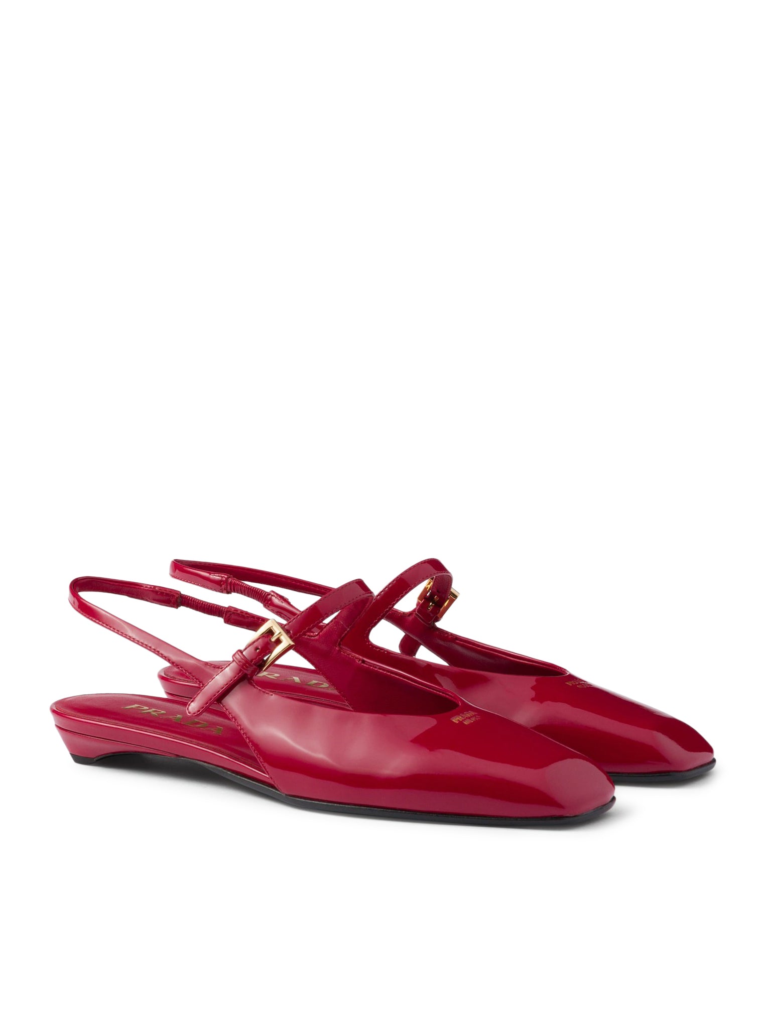 PATENT LEATHER SLINGBACK BALLERINAS