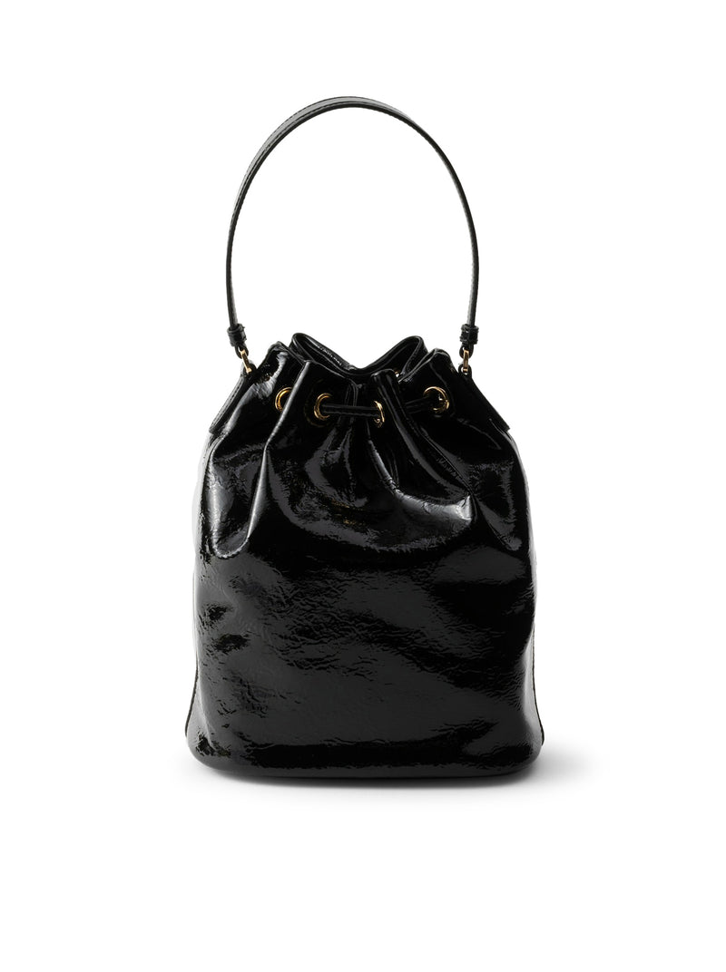 Prada Duet bucket bag in naplak patent leather