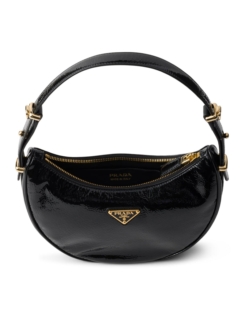 Prada Arqué shoulder bag in naplak patent leather