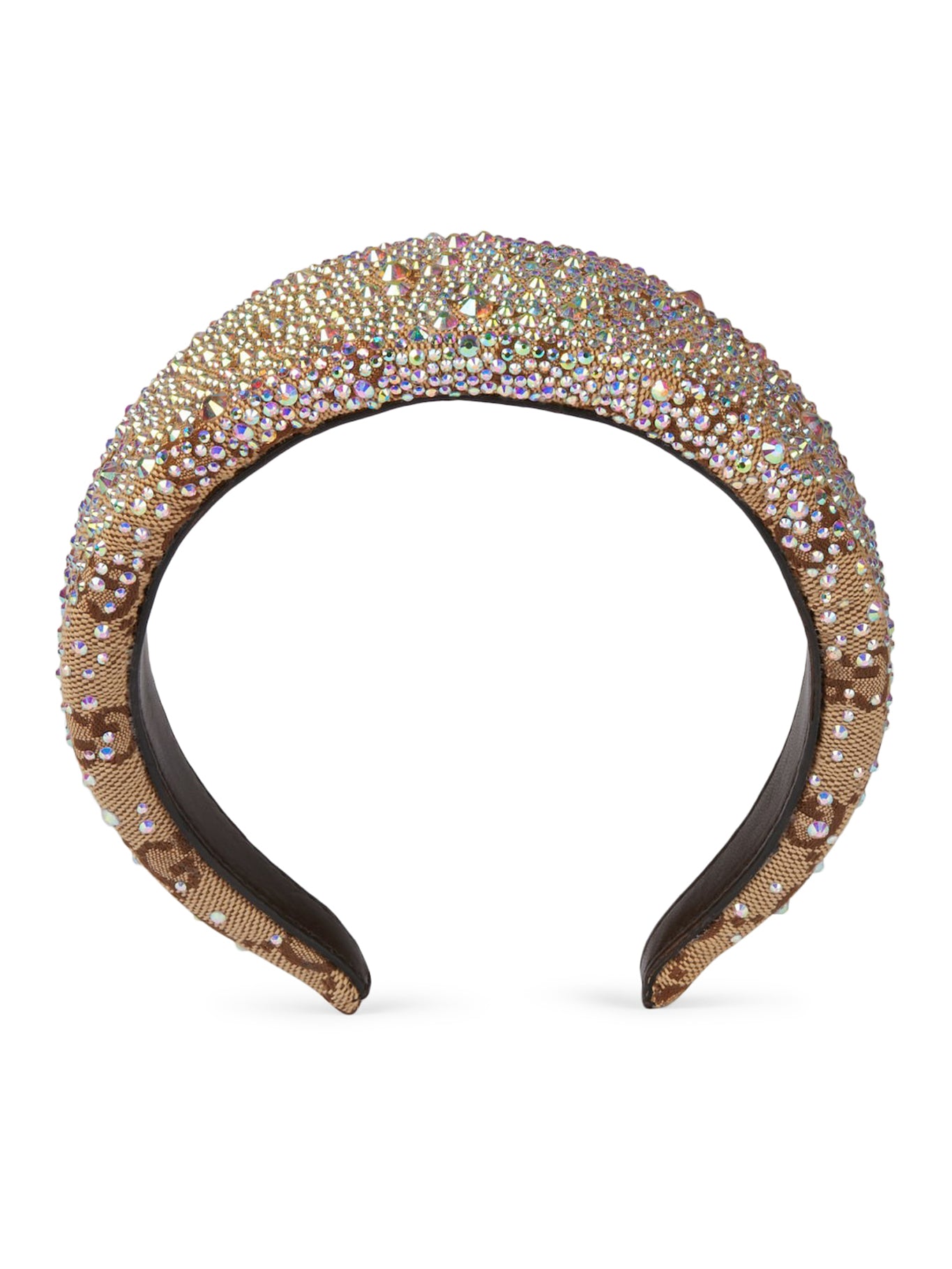 GG FABRIC HEADBAND WITH CRYSTALS