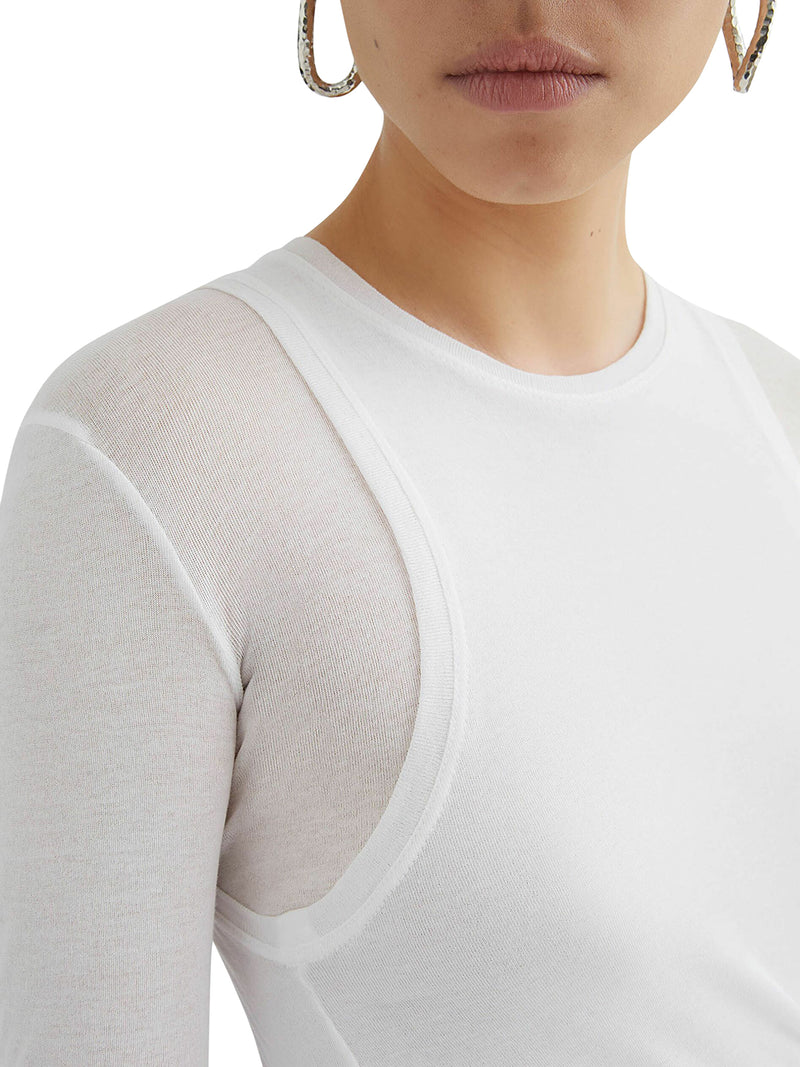 MULTILAYER COTTON T-SHIRT