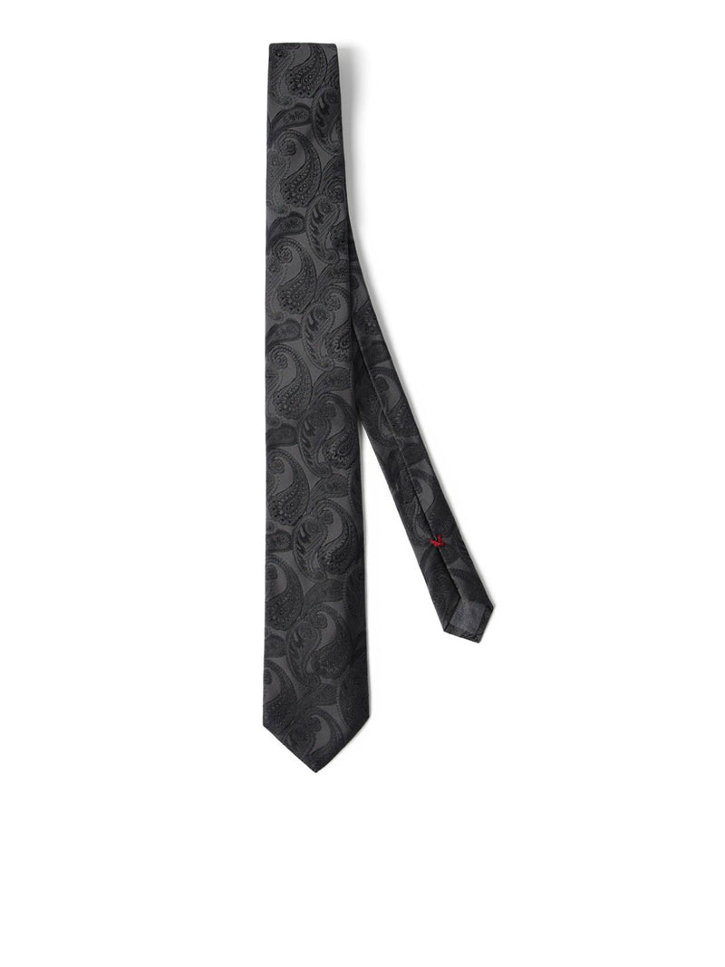 Jacquard effect tie