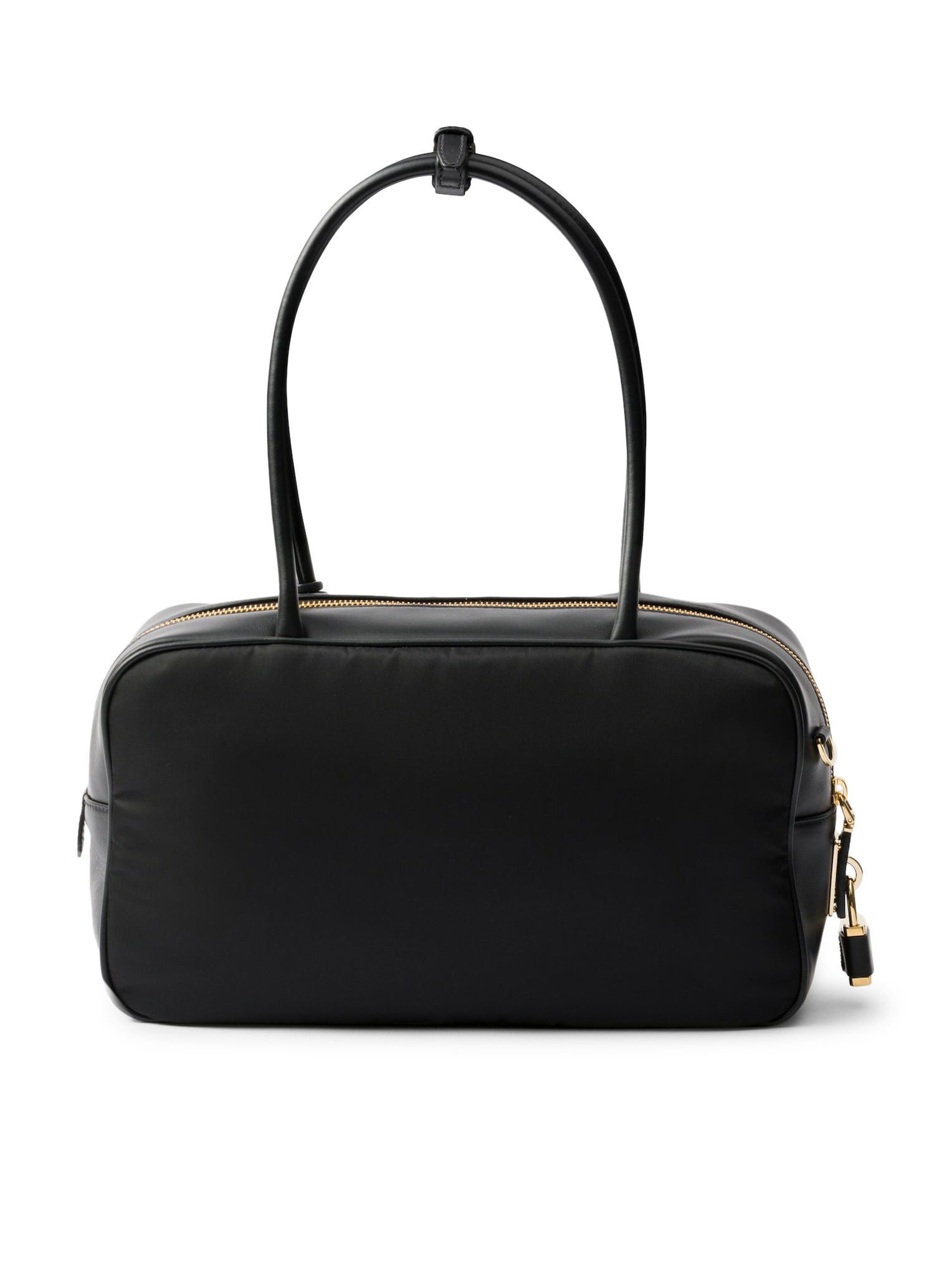 Medium Satchel in Re-Nylon and Leather