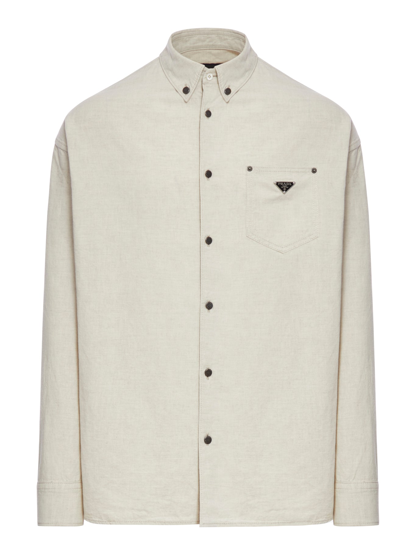 LINEN SHIRT WITH LOGO