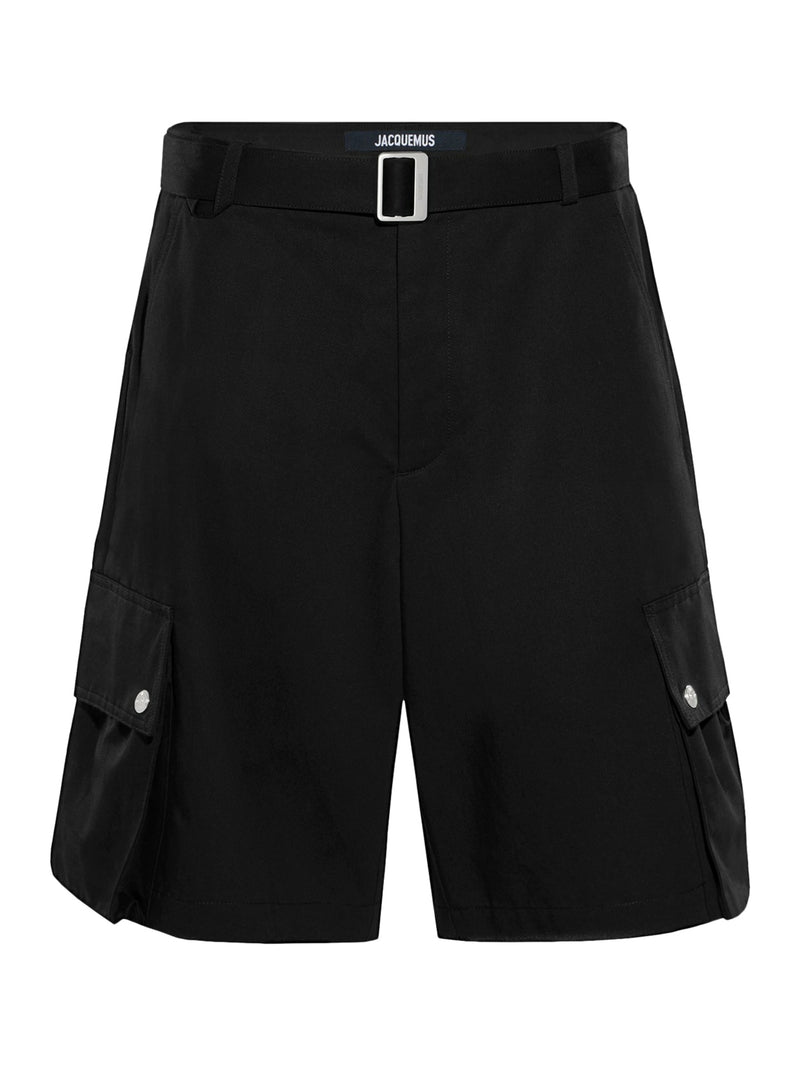 Belted cargo shorts