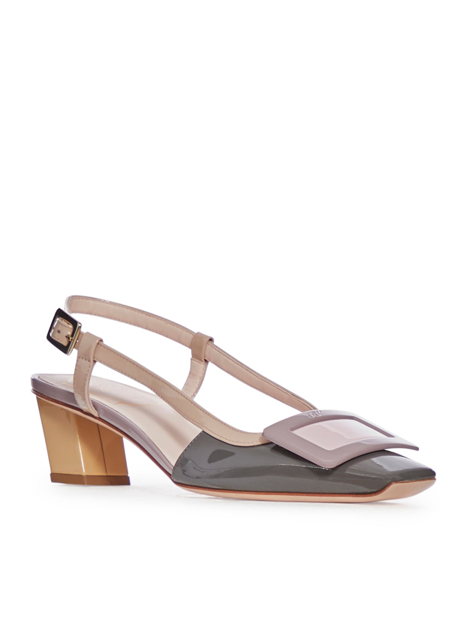 BELLE VIVIER SLINGBACK PUMPS IN PATENT LEATHER