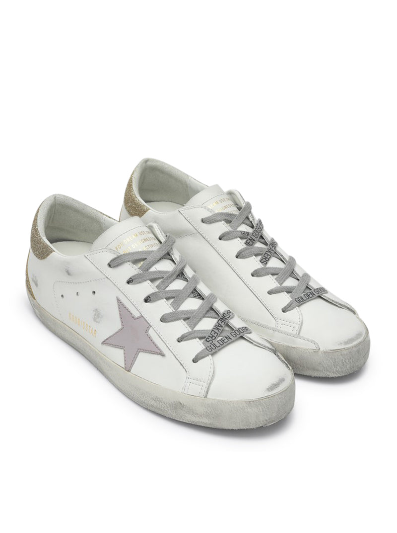 SUPERSTAR SNEAKERS IN NAPPA AND GLITTER
