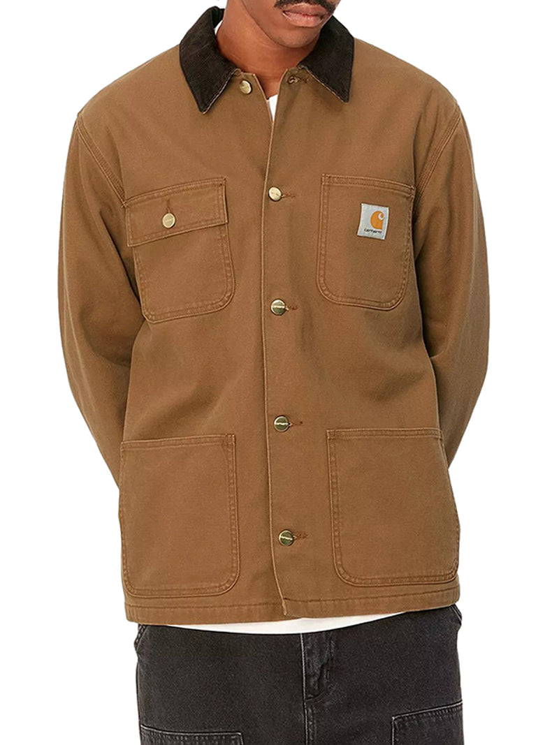 MICHIGAN DEARBORN CANVAS JACKET WITH VELVET COLLAR