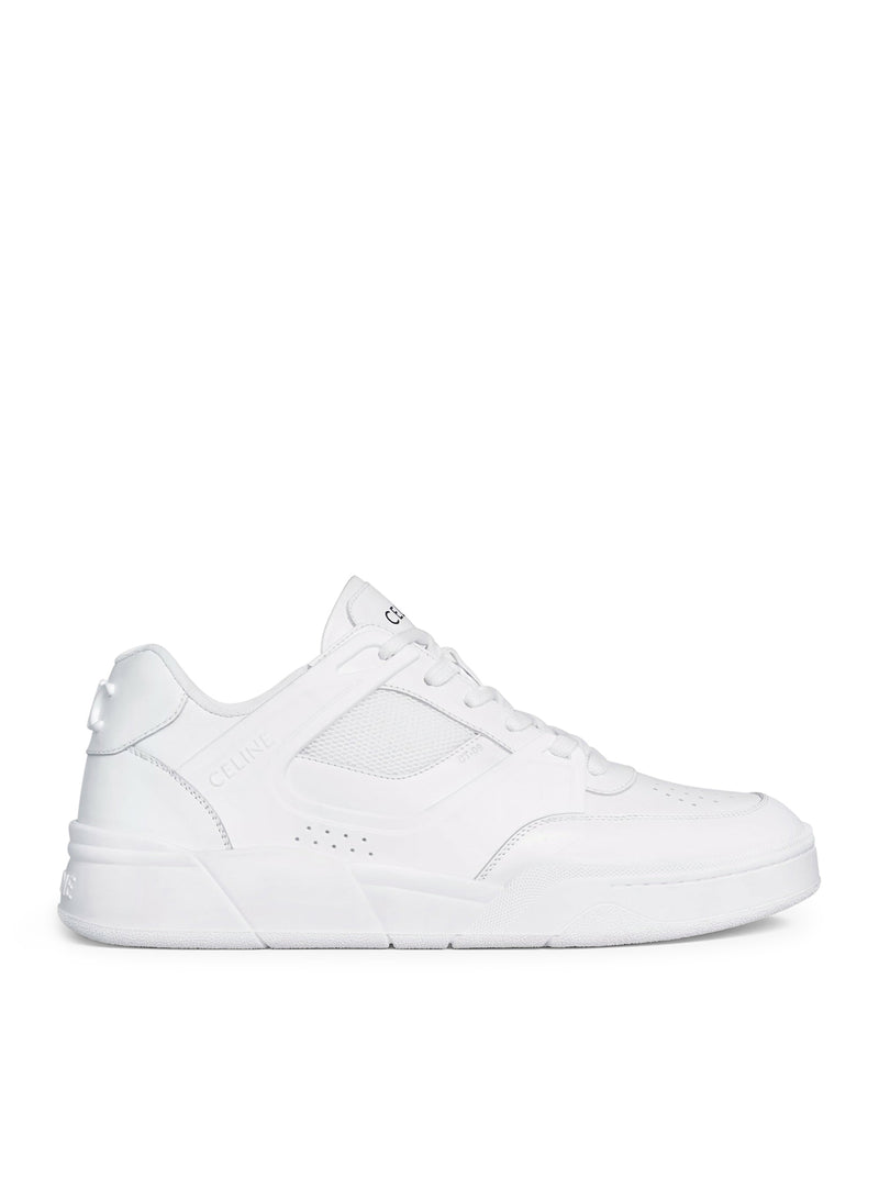 CELINE CT-09 LOW TRAINER SNEAKER IN CALFSKIN AND MESH
