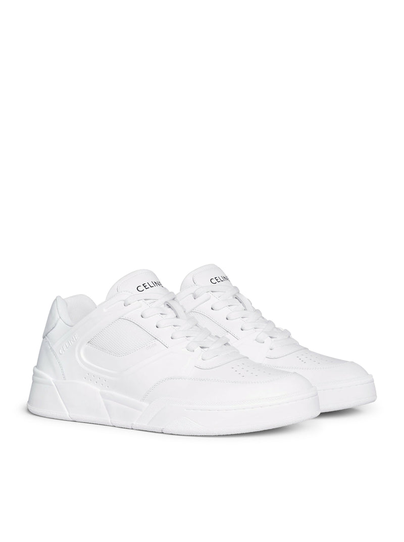 CELINE CT-09 LOW TRAINER SNEAKER IN CALFSKIN AND MESH
