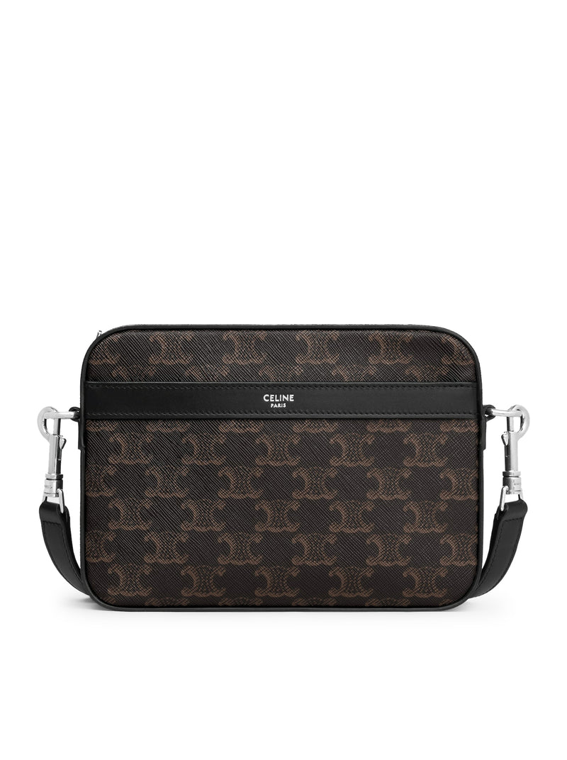 SMALL MESSENGER IN TRIOMPHE CANVAS AND CALFSKIN