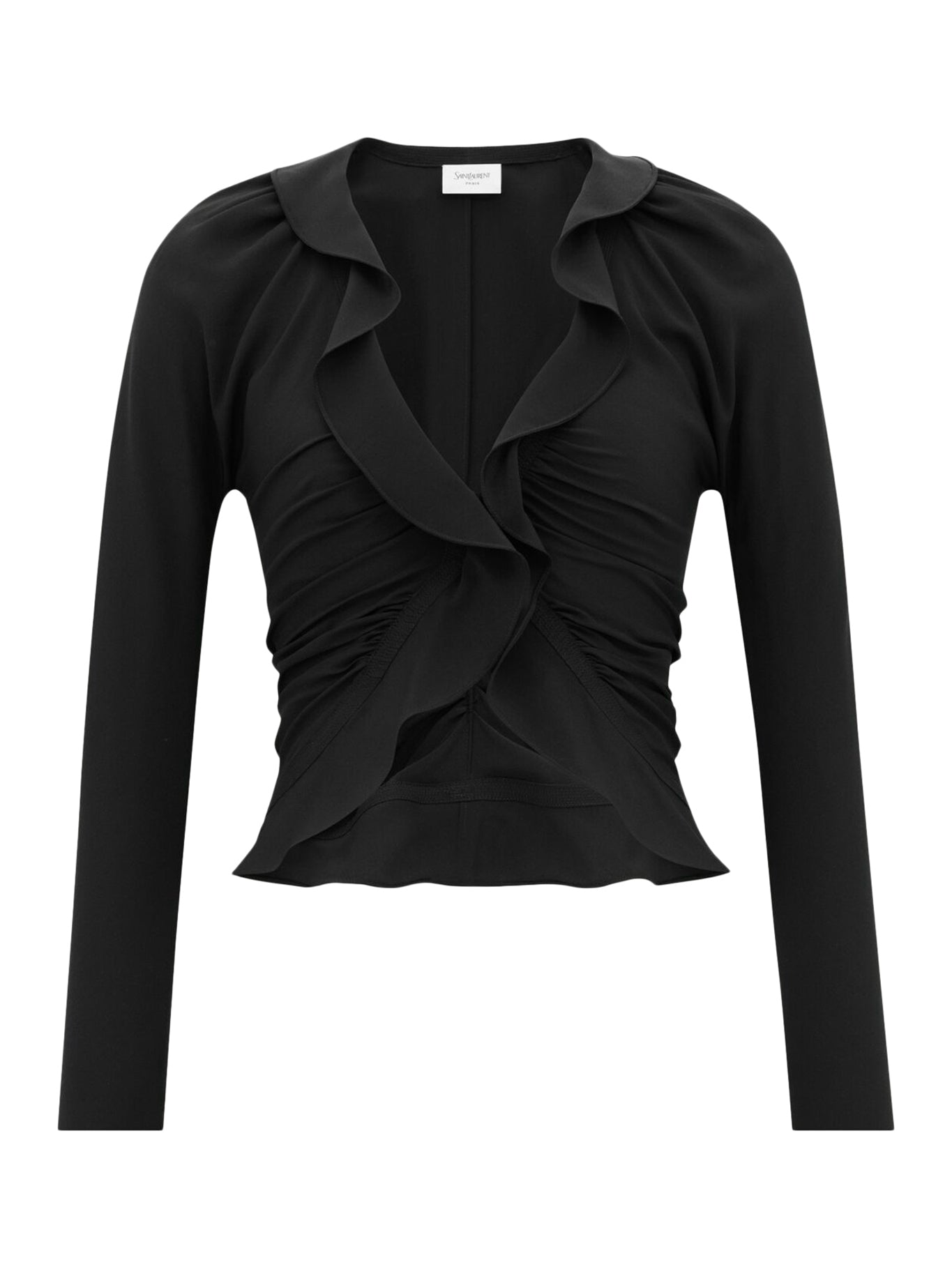 RUFFLED BLOUSE IN SILK CRÊPE DE CHINE