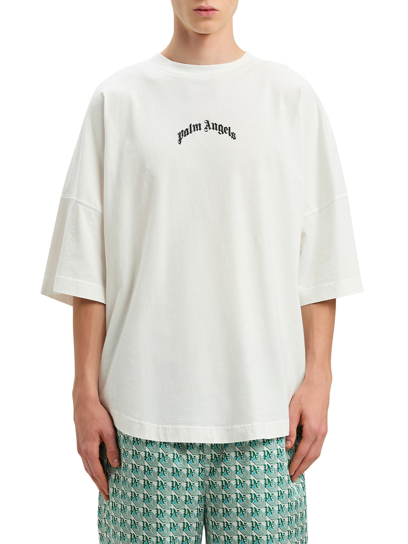 OVERSIZED T-SHIRT WITH CURVED LOGO