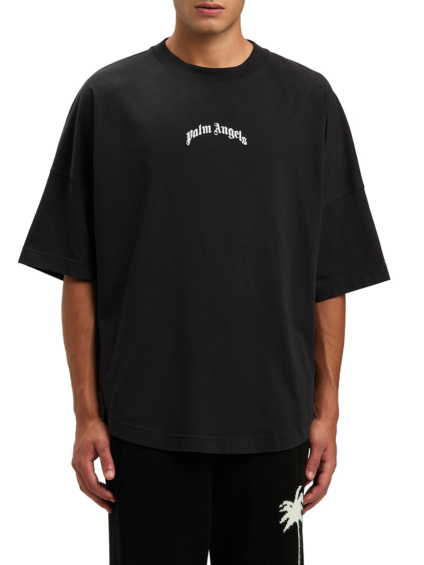 OVERSIZED T-SHIRT WITH CURVED LOGO