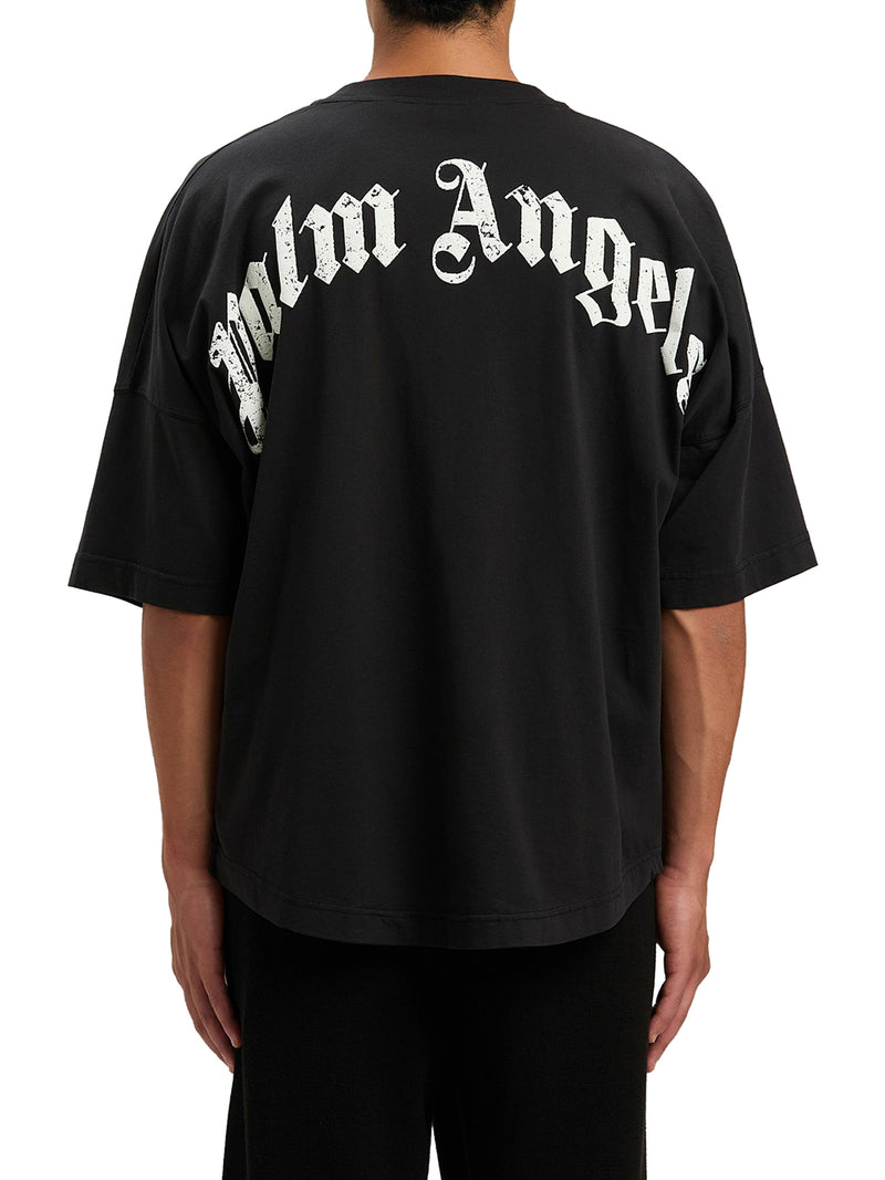 OVERSIZED T-SHIRT WITH CURVED LOGO