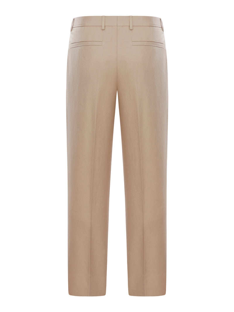 LINEN MIX TROUSERS