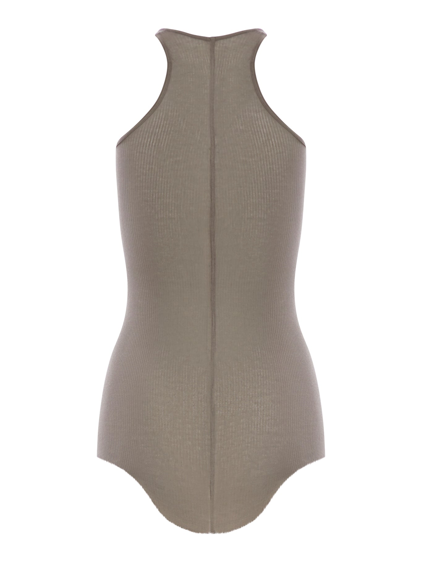 RIBBED TANK TOP IN VISCOSE AND SILK